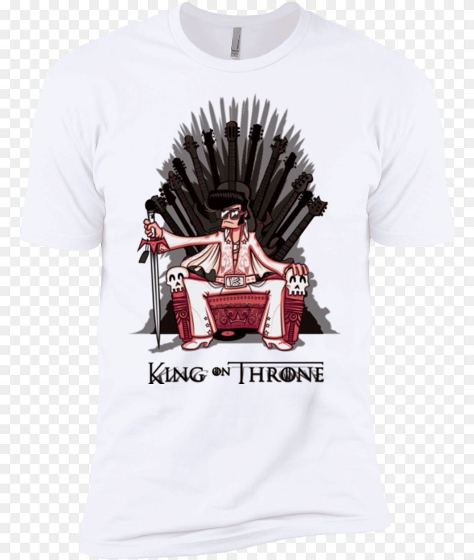 King On Throne Boys Premium T Shirt Active Shirt, Clothing, T-shirt, Furniture, Adult Free Png Download