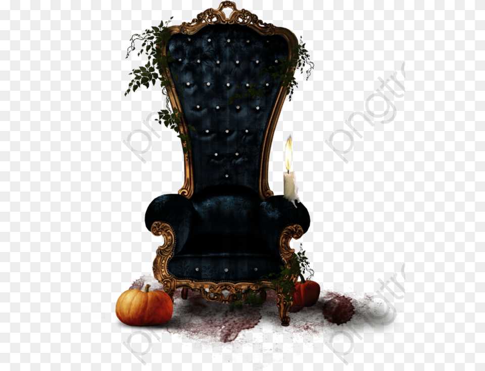 King On Throne Clipart King Chair, Furniture, Candle, Armchair Free Png