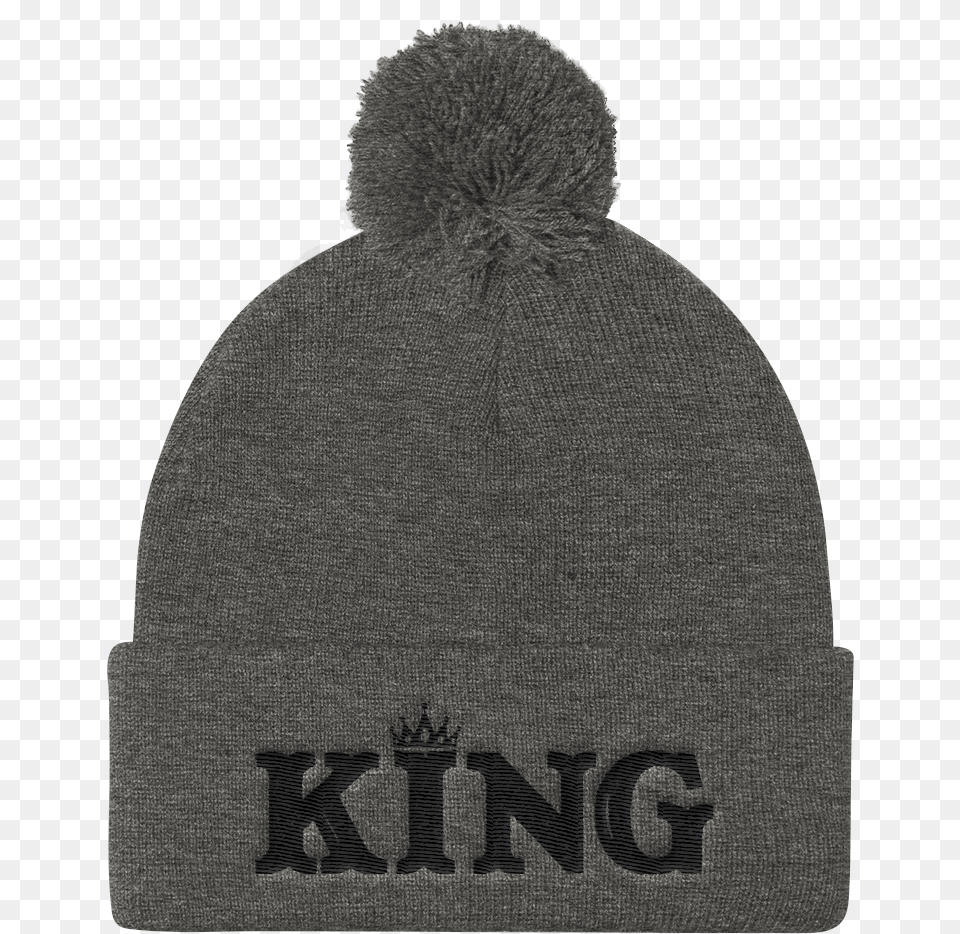 King Pom Pom Knit Cap Beanie, Clothing, Hat, Adult, Male Free Transparent Png