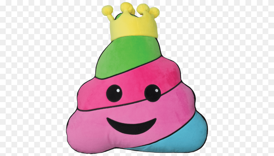 King Poop Scented Embroidered Pillow Iscream, Plush, Toy, Nature, Outdoors Free Transparent Png