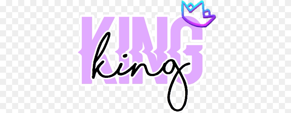 King Purple Text Purpletext Kingtext Softpurple Graphic Design Png