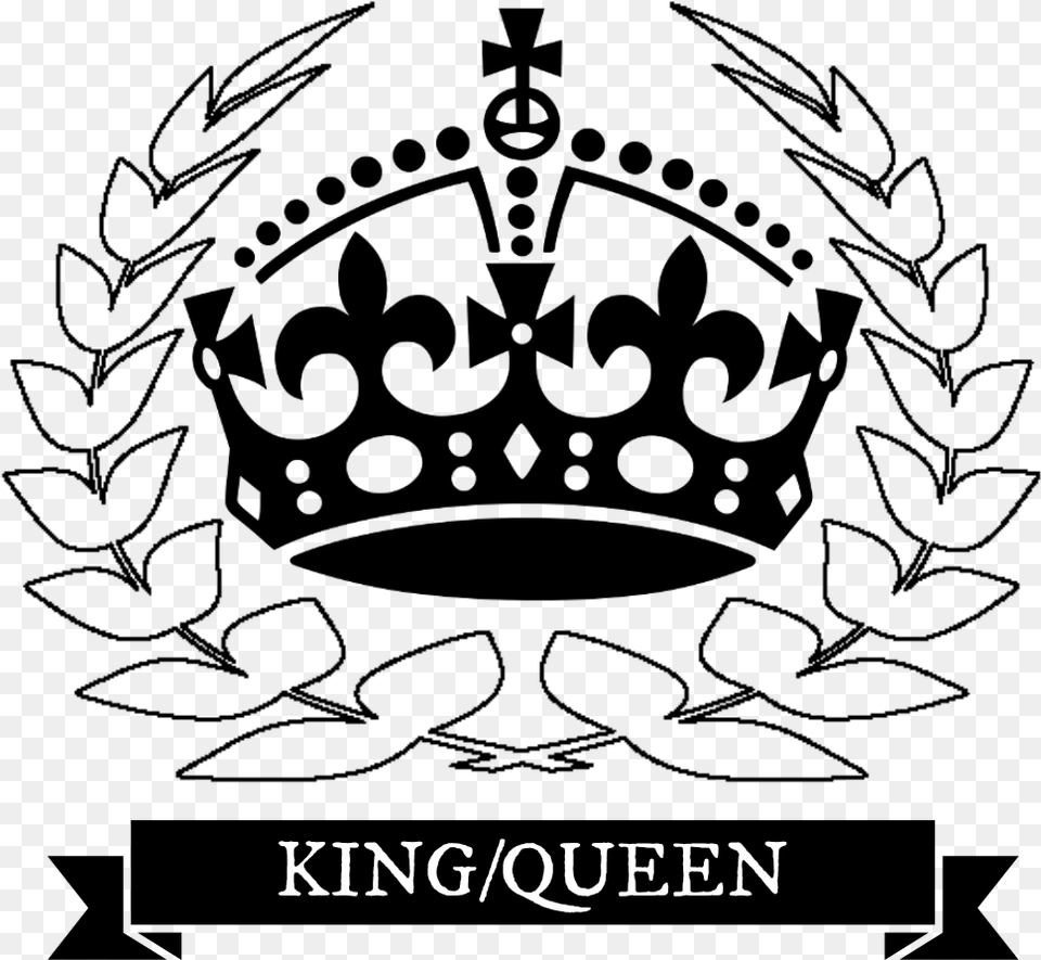 King Queen Monarchy Keep Calm Crown Icon, Text, Lighting Free Png Download
