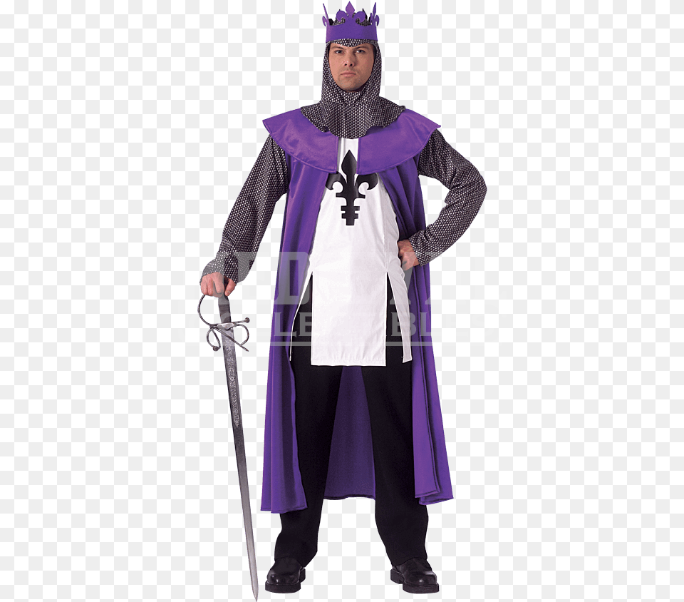 King Robe Costume Renaissance, Clothing, Person, Fashion, Adult Png