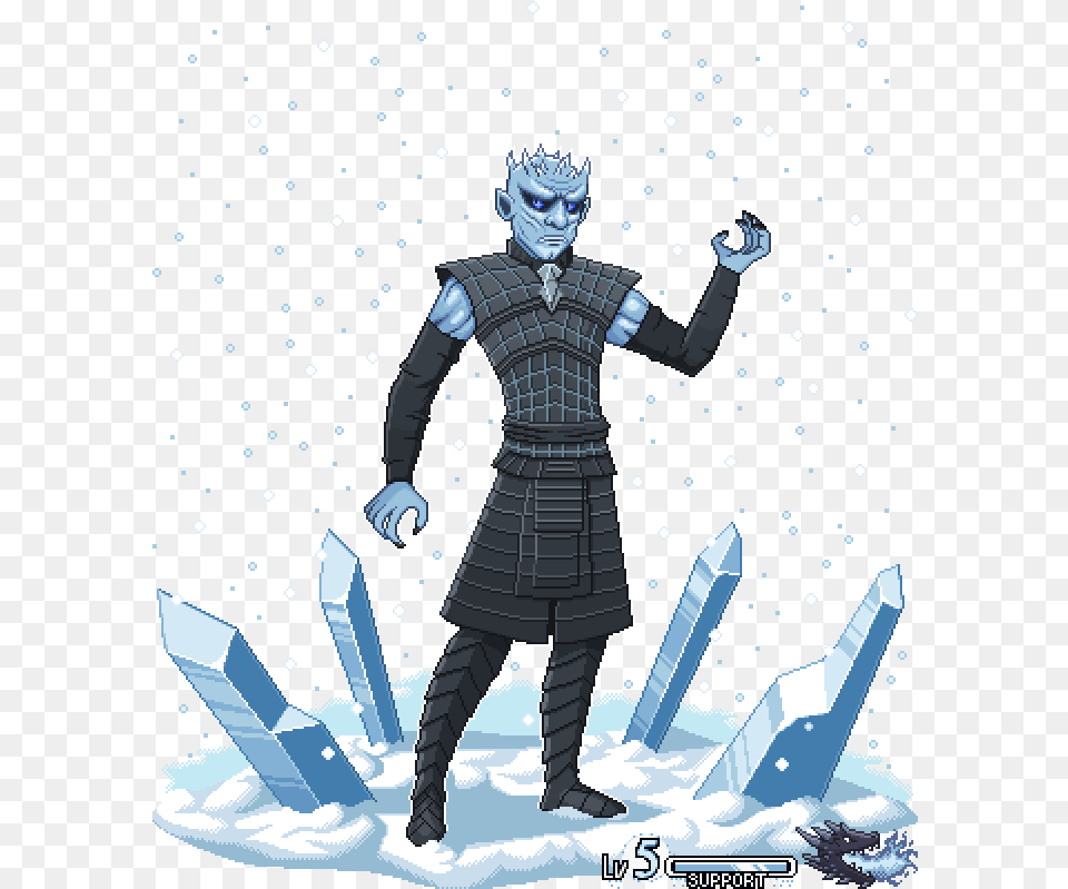 King Scepter 33 Night King From Game Of Thrones Game Of Thrones Night King Cartoon, Book, Comics, Publication, Adult Free Png Download