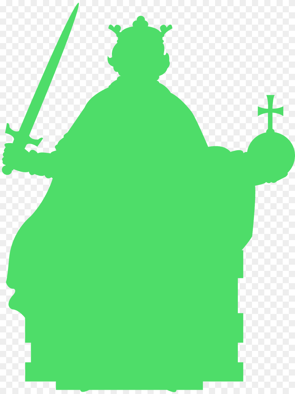 King Silhouette, Sword, Weapon, Person, Blade Png Image