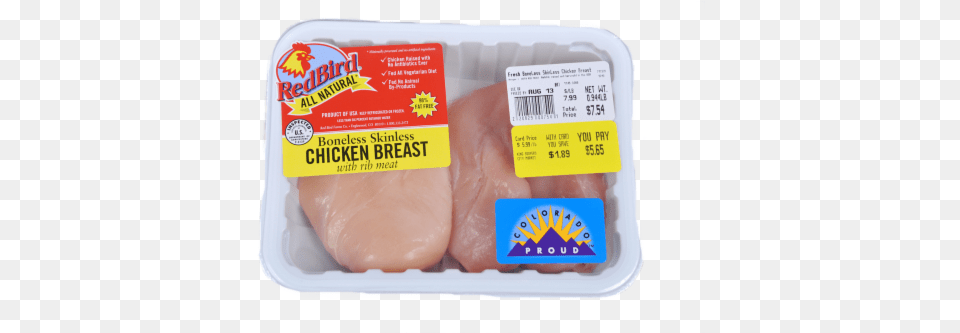 King Soopers Red Bird Chicken Breasts Boneless U0026 Skinless 23 Per Pack 1 Pkg Veal, Food, Lunch, Meal, Meat Free Png Download