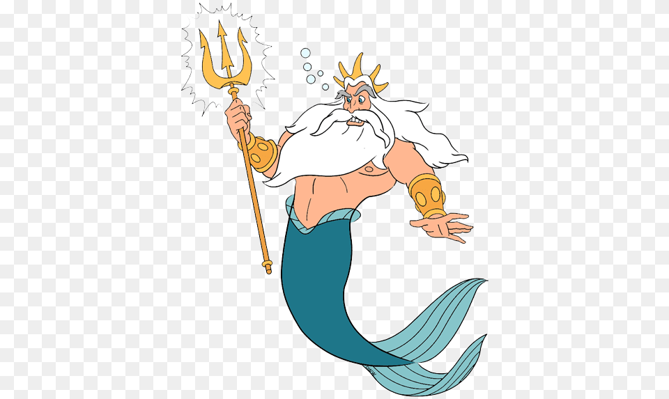 King Triton Clip Art Disney Clip Art Galore, Baby, Person, Cartoon, Trident Png