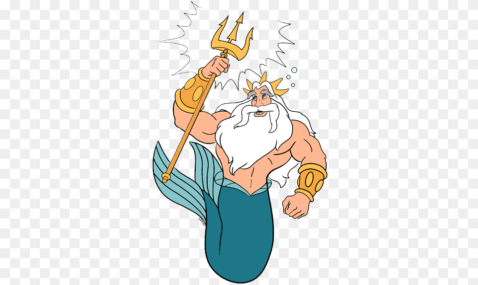 King Triton Clip Art Disney Clip Art Galore, Baby, Person, Cartoon, Trident Png