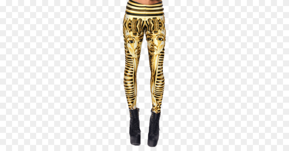 King Tut Leggings, Pants, Clothing, Woman, Person Png Image