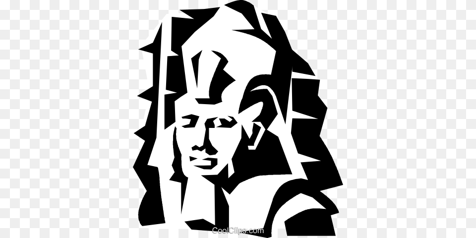 King Tut Royalty Vector Clip Art Illustration, Stencil, Person, Face, Head Png Image