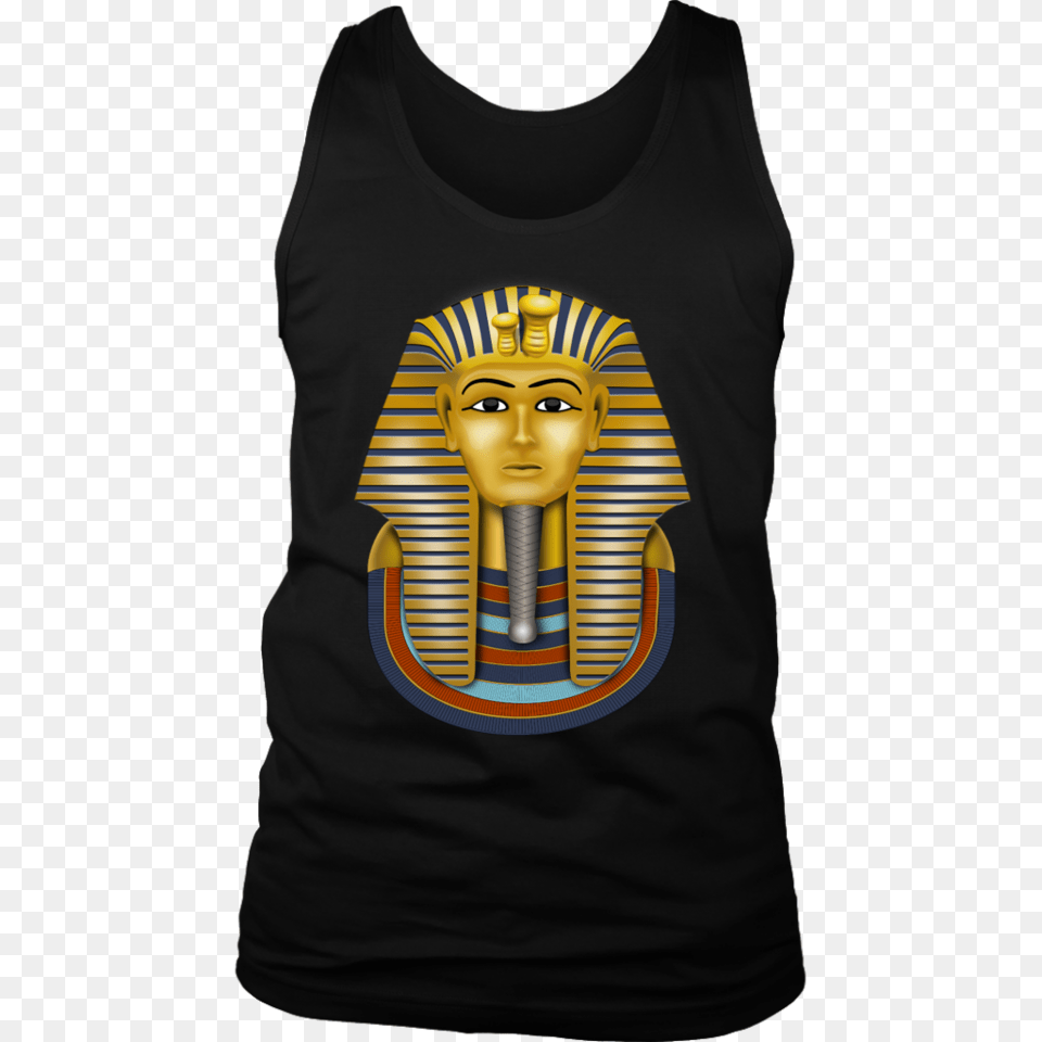 King Tutankhamun T Shirt Teefig, Clothing, T-shirt, Tank Top, Face Png