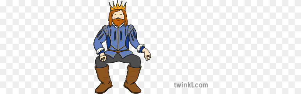 King With Crown Illustration Twinkl Fictional Character, Baby, Person, Book, Comics Png Image