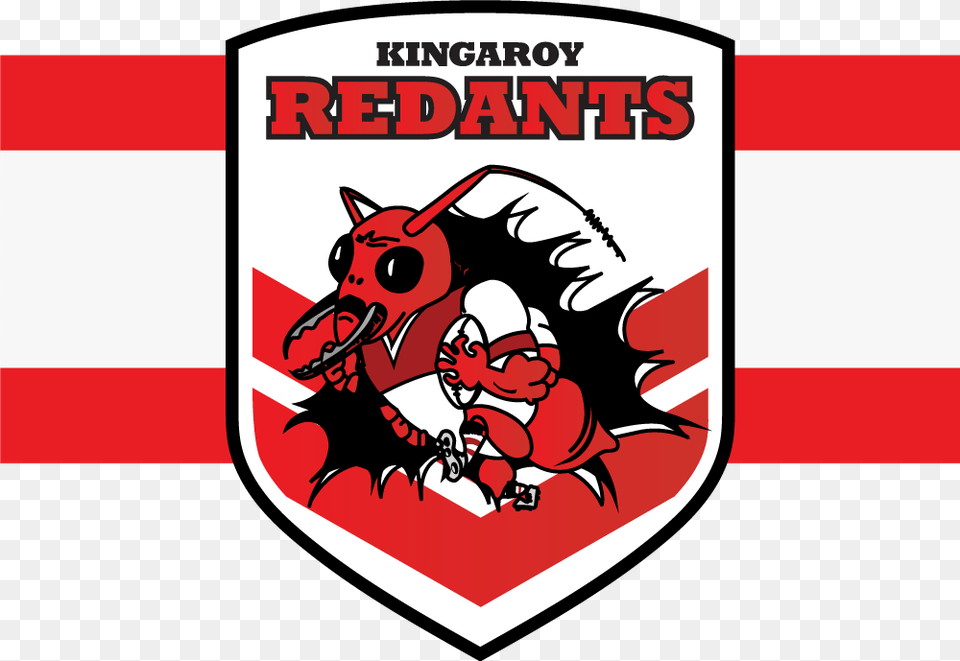 Kingaroy Red Ants Logo Banner Red Ant Logo Football, Baby, Person Png