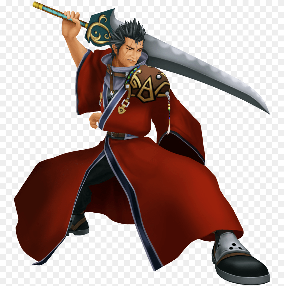 Kingdom Hearts 2 Final Fantasy Characters, Sword, Weapon, Person, Samurai Free Png