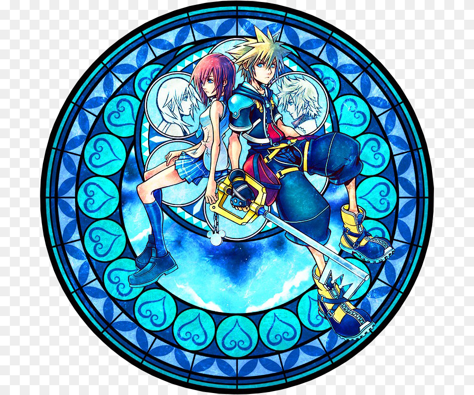 Kingdom Hearts 2 Stained Glass, Art, Adult, Person, Female Png Image