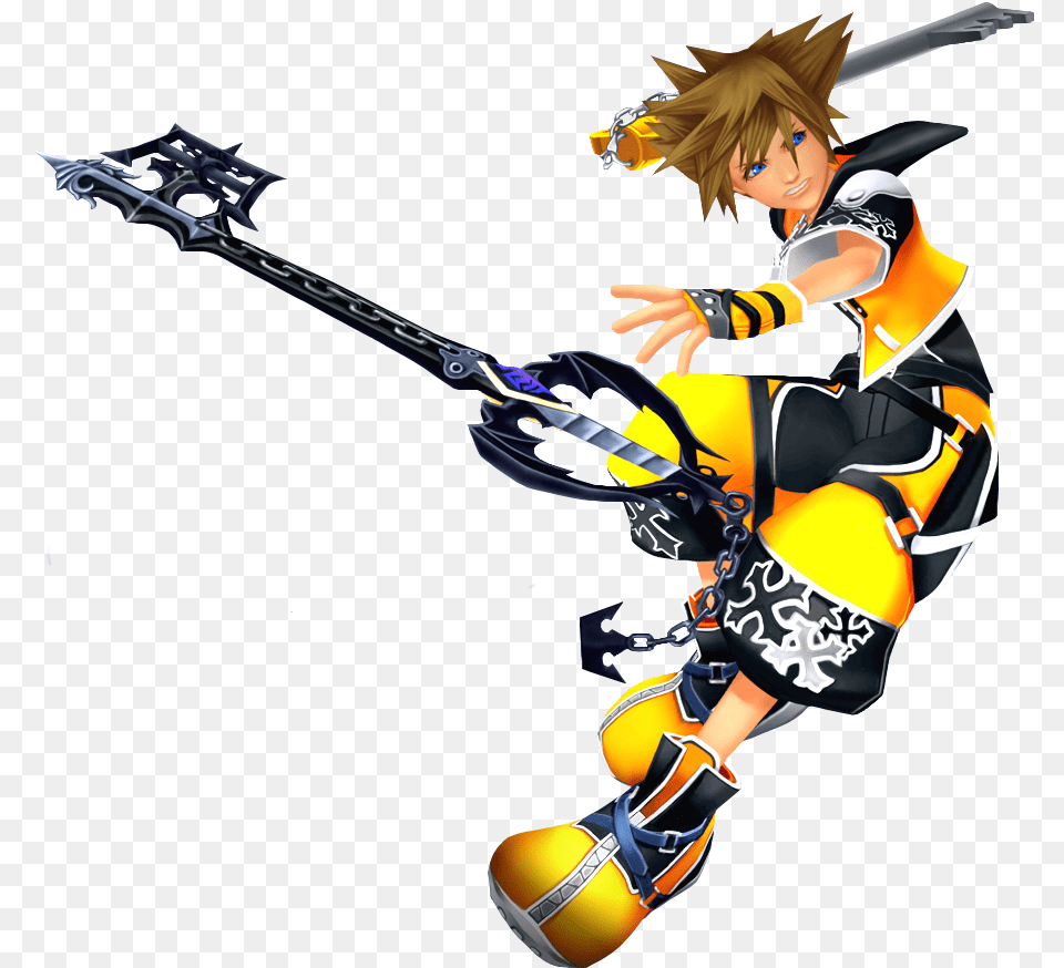 Kingdom Hearts 2 Valor Form Sora, Book, Comics, Publication, Person Free Png