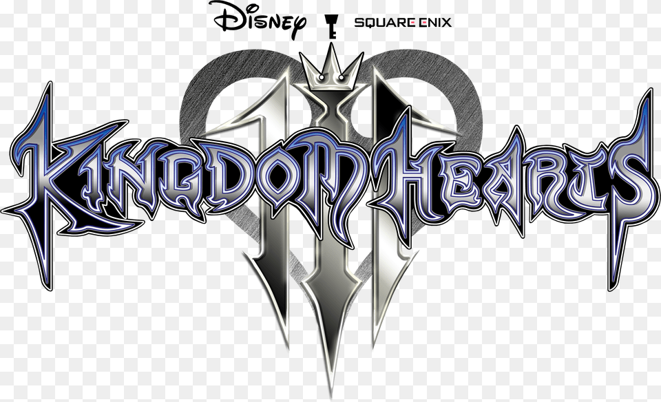 Kingdom Hearts 3 Logo Kingdom Hearts 3 Title, Weapon, Cross, Symbol Png Image