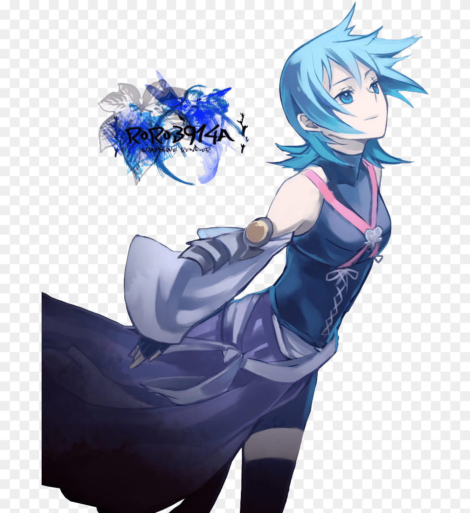 Kingdom Hearts Aqua Download Mart Aqua Kingdom Hearts Anime, Publication, Book, Comics, Adult Free Transparent Png