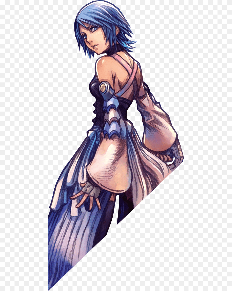 Kingdom Hearts Aqua Illustration, Adult, Book, Comics, Female Png Image