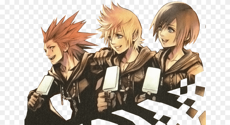 Kingdom Hearts Axel Roxas Xion, Adult, Publication, Person, Woman Free Png