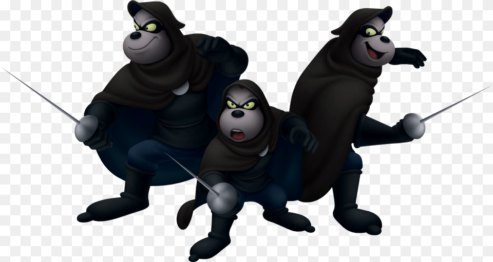 Kingdom Hearts Beagle Boys Disney The Three Musketeers The Beagle Boys, Ninja, Person Free Transparent Png