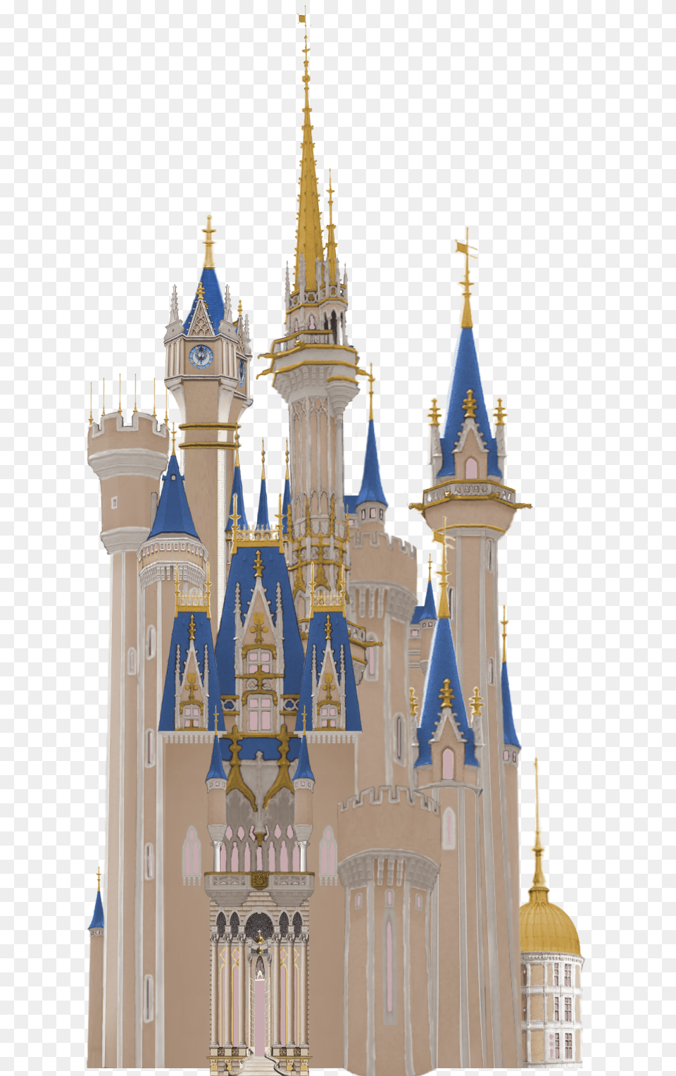 Kingdom Hearts Cinderella Castle Kingdom Hearts Disney Castle, Architecture, Spire, Clock Tower, Tower Free Png