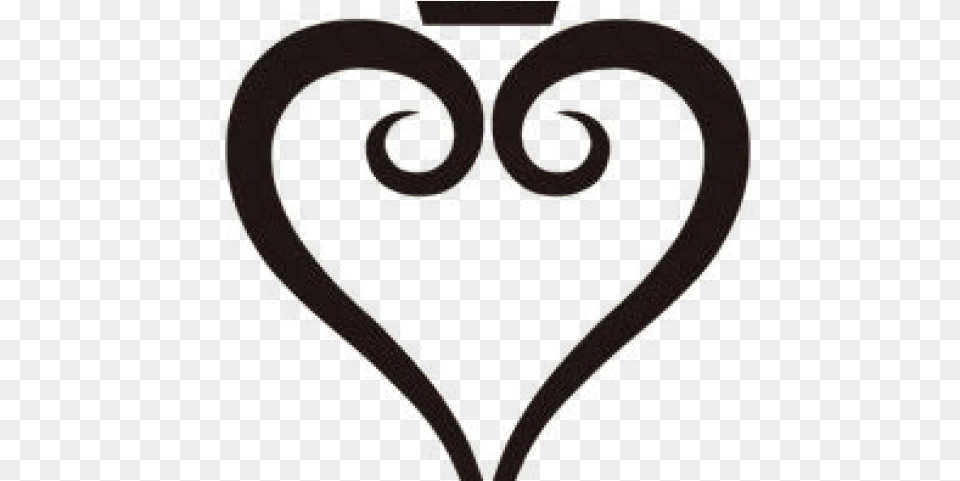 Kingdom Hearts Clipart Dark Heart Kingdom Hearts Logo Tattoo, Machine, Wheel Png Image