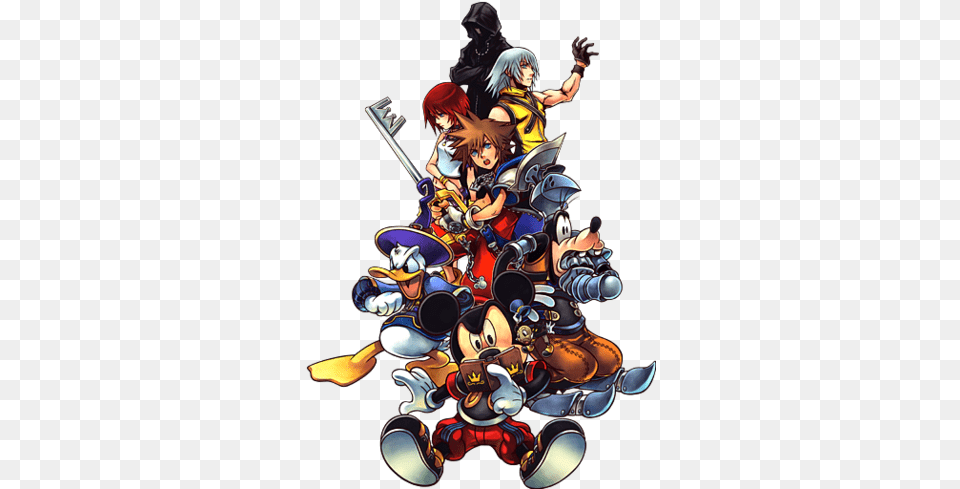 Kingdom Hearts Coded Video Game Tv Tropes Kingdom Hearts Re Coded Artwork, Book, Comics, Publication, Adult Png
