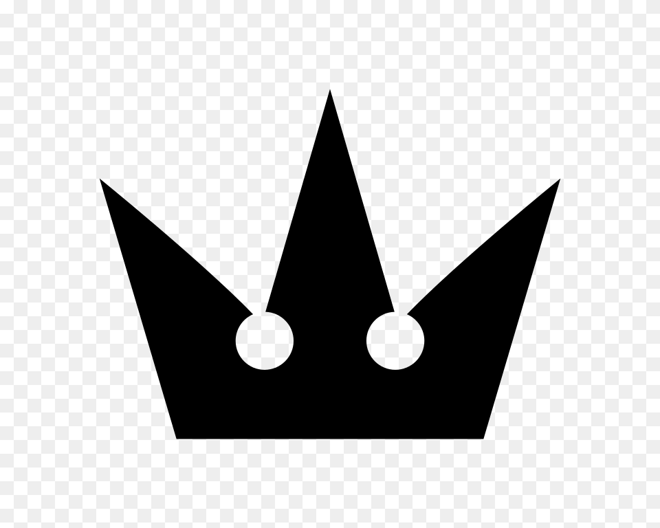 Kingdom Hearts Crown Symbol, Gray Free Png Download