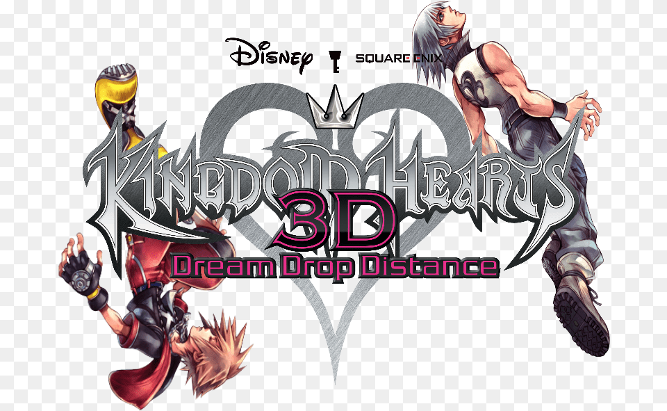 Kingdom Hearts Dream Drop Distance Logo, Adult, Person, Man, Male Free Transparent Png