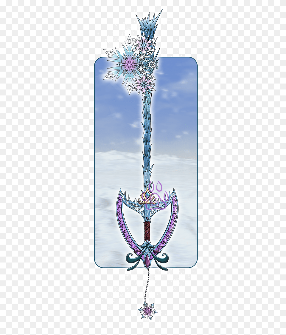 Kingdom Hearts Frozen Keyblade, Sword, Weapon Free Png Download