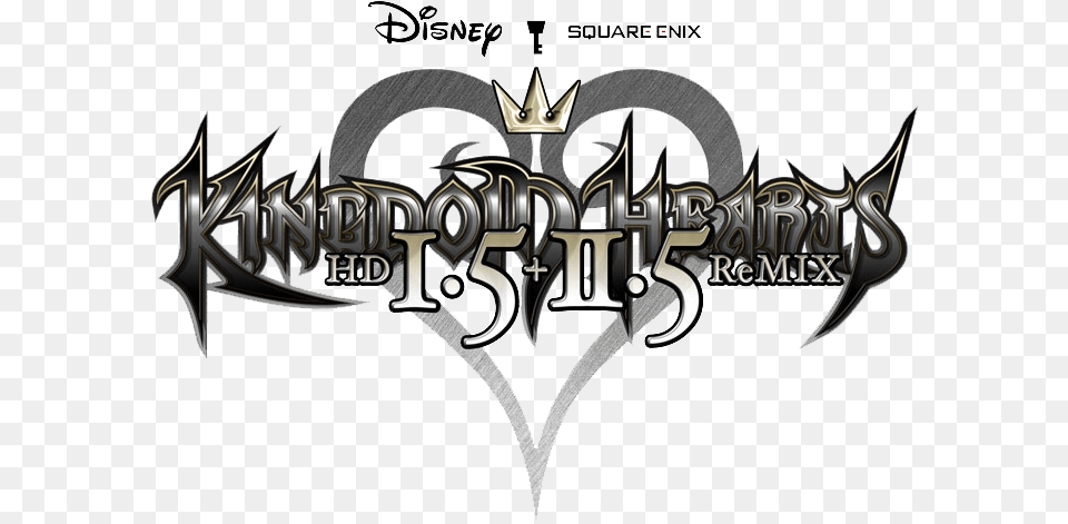 Kingdom Hearts Hd Kingdom Hearts Hd 15 25 Remix Logo, Blade, Dagger, Knife, Weapon Free Png Download