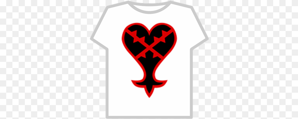 Kingdom Hearts Heartless Emblem Kingdom Hearts Heartless Symbol, Clothing, T-shirt, Heart, Shirt Png Image