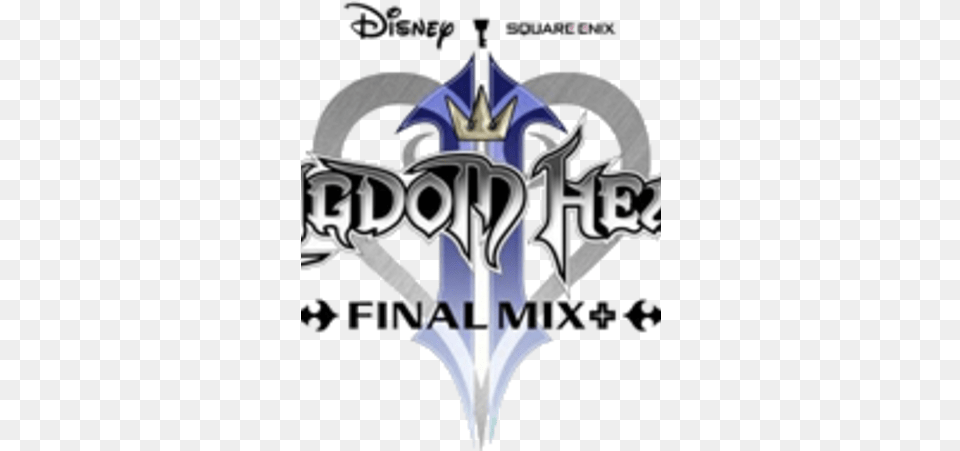 Kingdom Hearts Ii Final Kingdom Hearts 2 Logo, Weapon, Sword Png