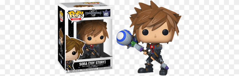 Kingdom Hearts Iii Sora Toy Story Pop Vinyl Figure Figurine Pop Sora Kingdom Hearts 3, Book, Comics, Publication, Nature Free Transparent Png