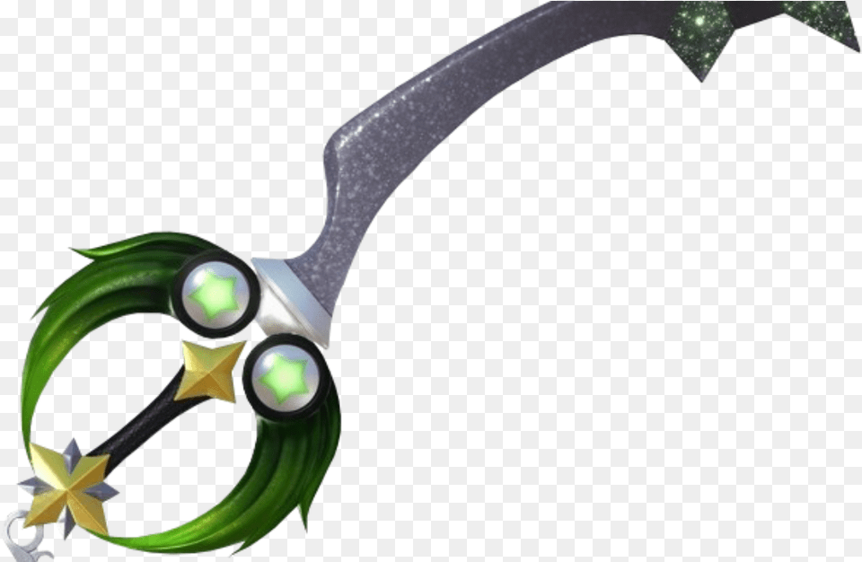 Kingdom Hearts Phantom Green Keyblade, Sword, Weapon, Blade, Dagger Free Png Download