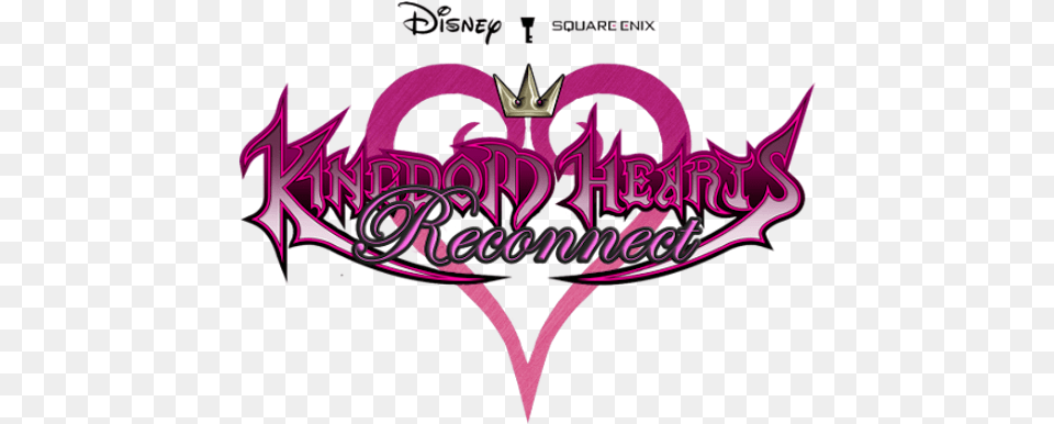 Kingdom Hearts Reconnect Logo Kingdom Hearts 358 2 Days Logo, Purple, Dynamite, Weapon Png