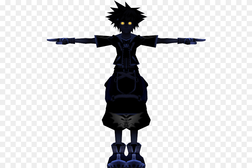 Kingdom Hearts Roxas Silhouette, Person, Face, Head, Robot Png