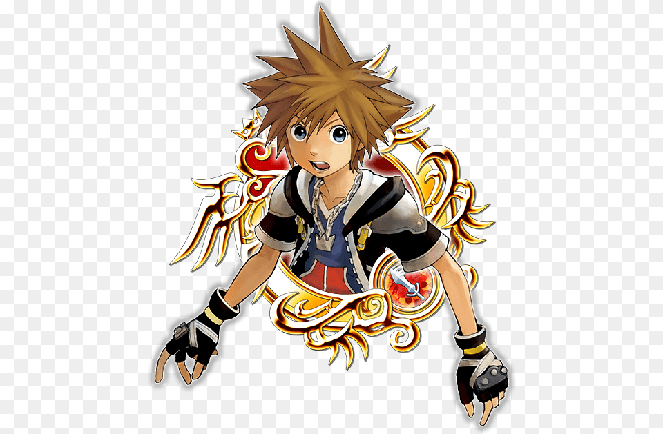 Kingdom Hearts Sora Artwork Transparent Khux Key Art 24, Book, Comics, Publication, Baby Png