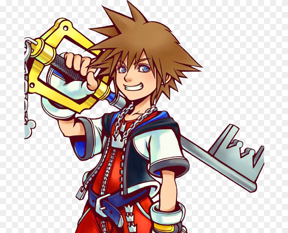 Kingdom Hearts Sora Photos Mart Sora Kingdom Hearts, Book, Comics, Publication, Baby Png Image