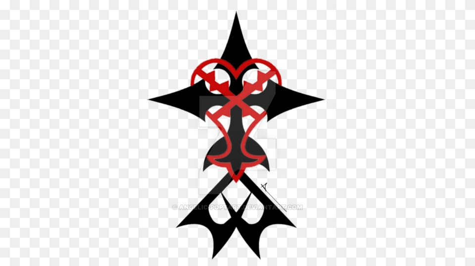 Kingdom Hearts Tattoo Design By Angelic Poptart Kingdom Hearts Tattoo, Symbol, Emblem Free Png