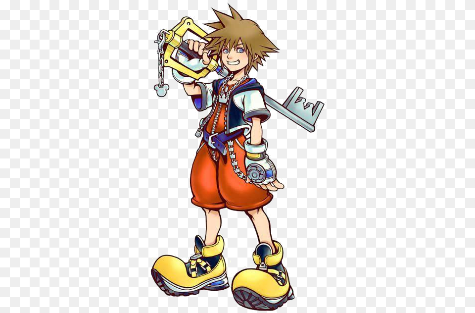 Kingdom Hearts U2014 Strategywiki The Video Game Walkthrough Sora Kingdom Hearts Character, Book, Comics, Publication, Person Free Transparent Png