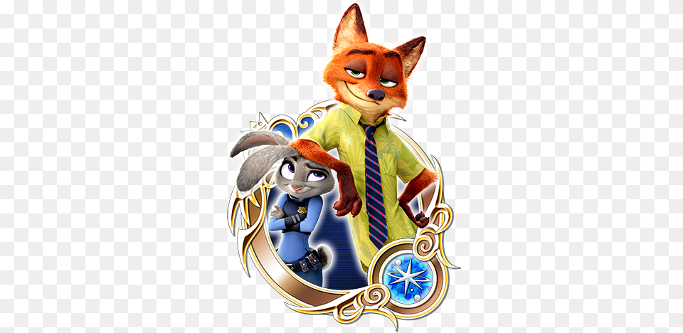 Kingdom Hearts Union Cross Nick And Judy, Accessories, Formal Wear, Tie, Baby Free Png Download