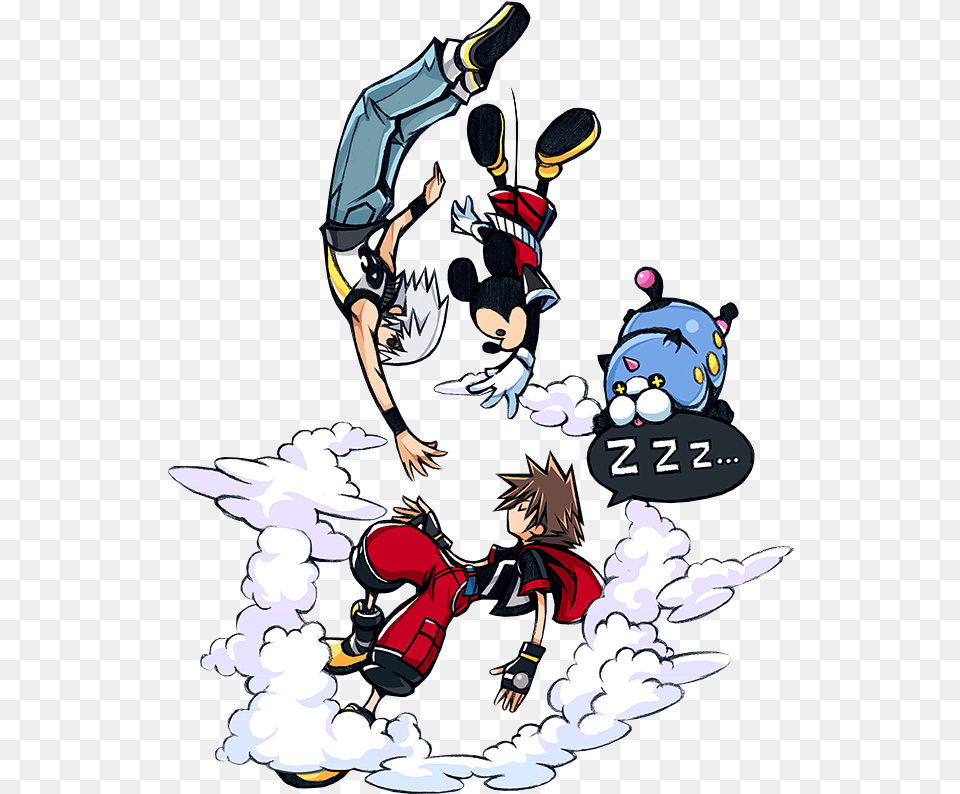 Kingdom Hearts Wallpaper Fanart Kingdom Hearts Dream Drop Distance Art, Publication, Book, Comics, Baby Free Png