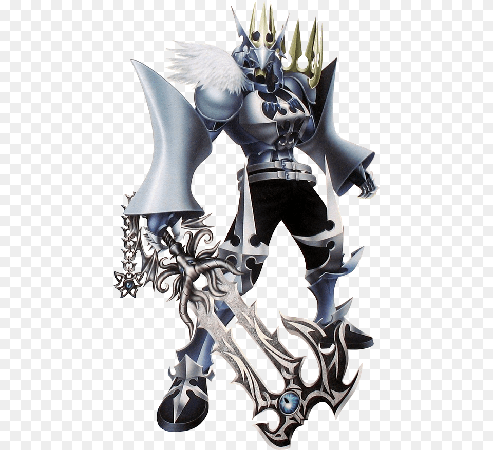 Kingdom Hearts Wiki Kingdom Hearts Armored Xemnas, Person, Weapon Free Transparent Png