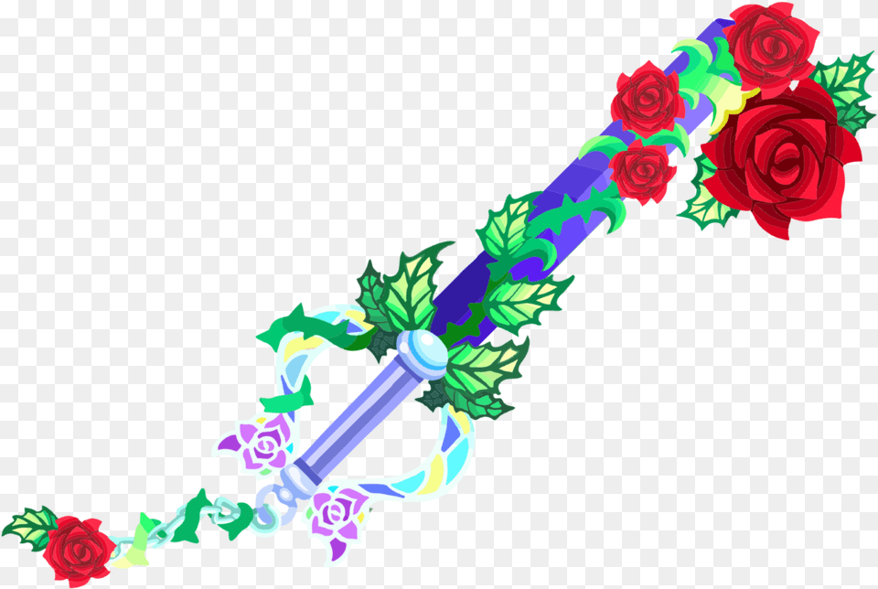 Kingdom Hearts Wiki Kingdom Hearts Keyblade Divine Rose, Art, Sword, Plant, Weapon Png