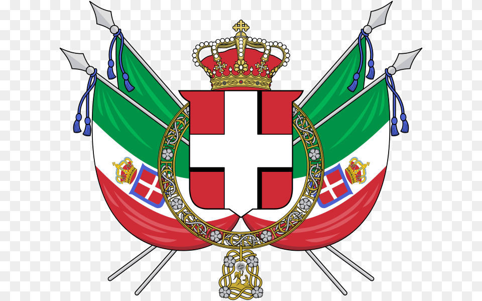 Kingdom Of Italy Coat Of Arms, Emblem, Symbol, Logo Png Image