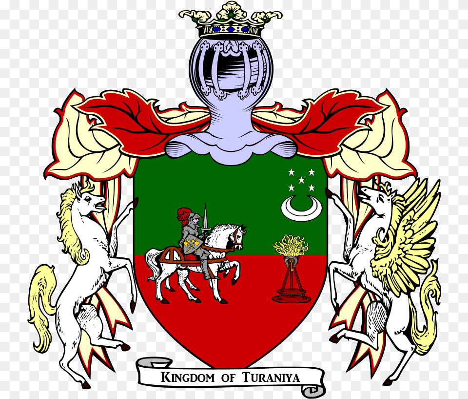 Kingdom Of Turaniya Coat Of Arms House Tyrell, Emblem, Symbol, Person, Animal Free Png