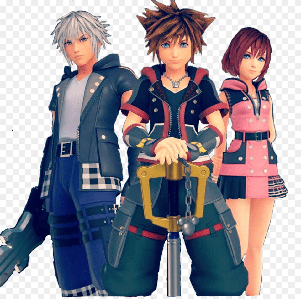 Kingdomhearts Kingdomhearts3 Riku Sora Kairi Keyblade Kingdom Hearts 3 Riku Keyblade, Book, Publication, Comics, Adult Png