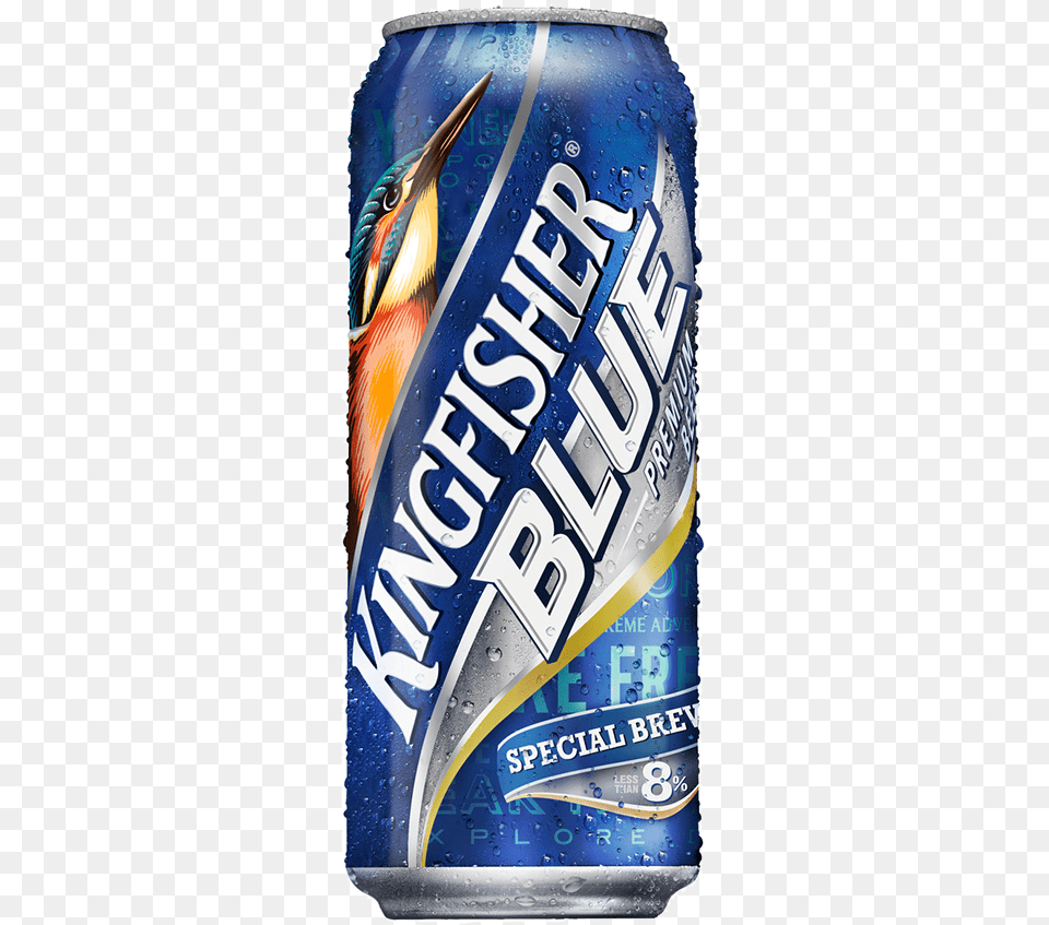 Kingfisher Beer Blue, Alcohol, Beverage, Can, Tin Free Png